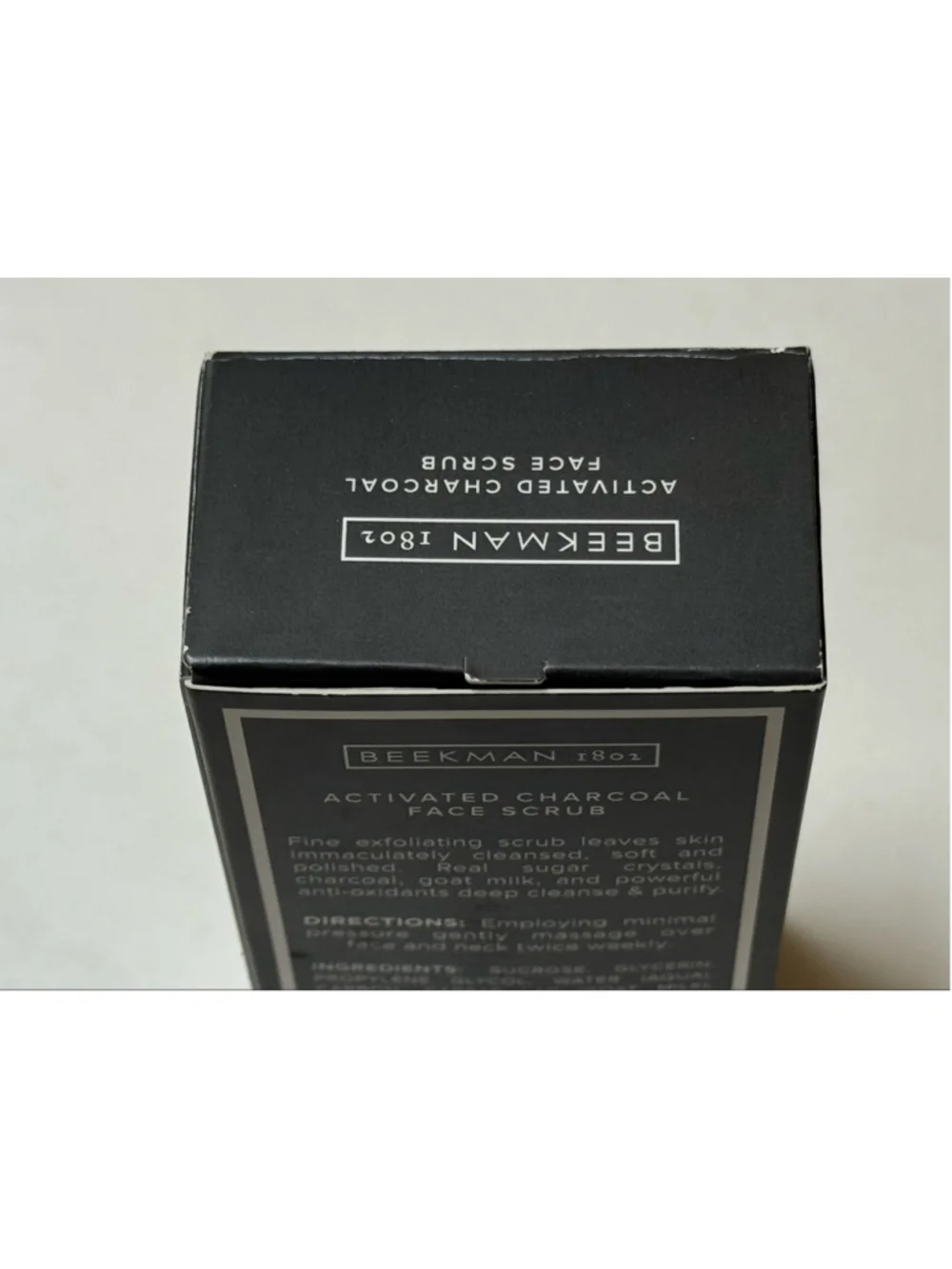Beekman 1802 Activated Charcoal Face Scrub 2.0 oz NEW